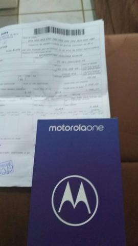 Celular Motorola one novo sem marcas de uso novo todo aceito cartão - Foto 5