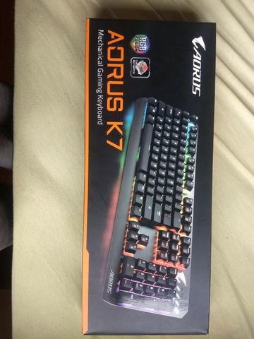 Teclado Mecânico Aorus K7 - Cherry MX Red (usado) - Foto 2