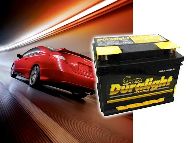 BATERIA DURALIGHT 60 AMP, R$ 289,00 A VISTA NA TROCA