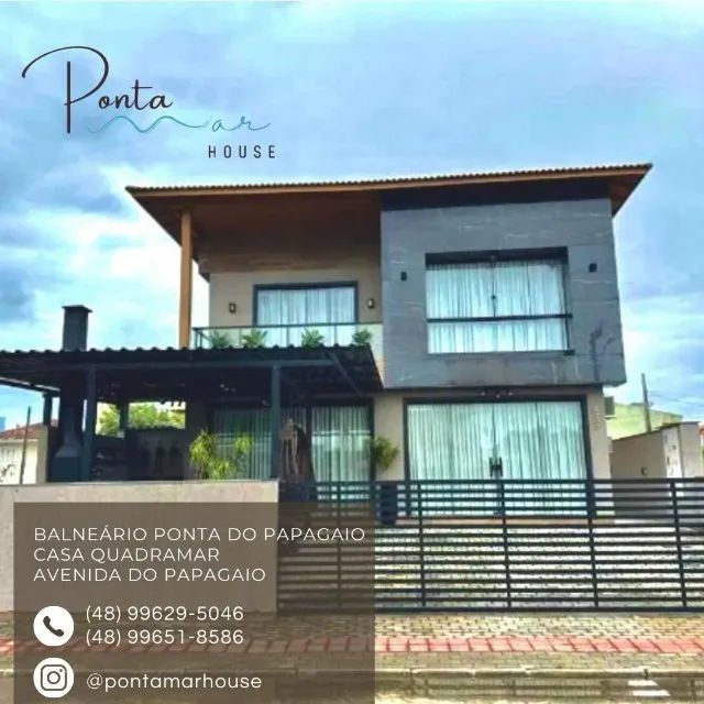 Casa com Spa de frente para a Avenida principal na ponta do Papagaio