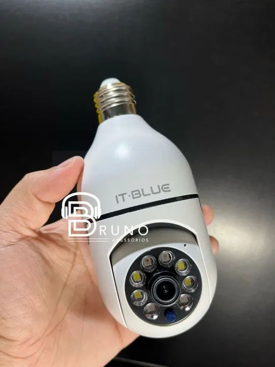 Lâmpada Câmera Ip Wifi Yoosee Panorâmica It-blue Sc-<br> - Foto 2