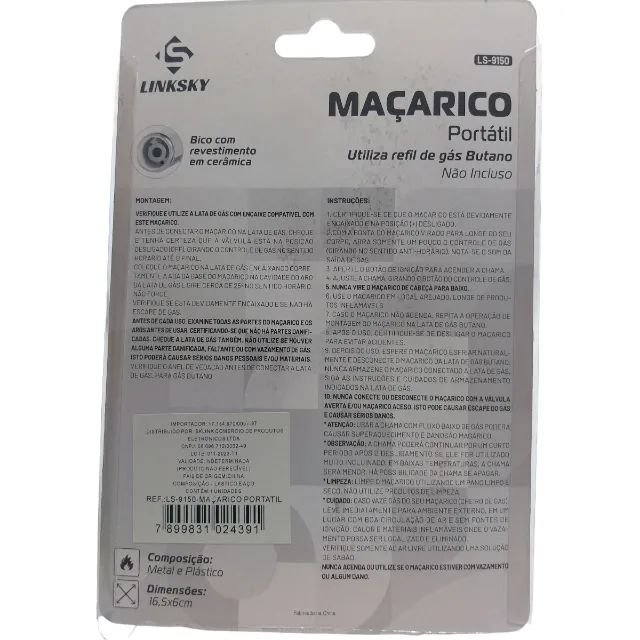 MAÇARICO CULINÁRIO USO MANUAL LS 9150 - Foto 3