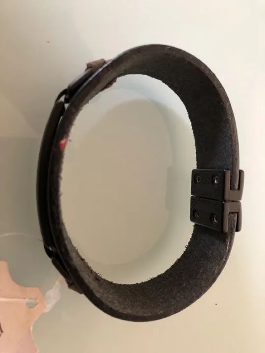 Pulseira Masculina de Couro - Foto 4
