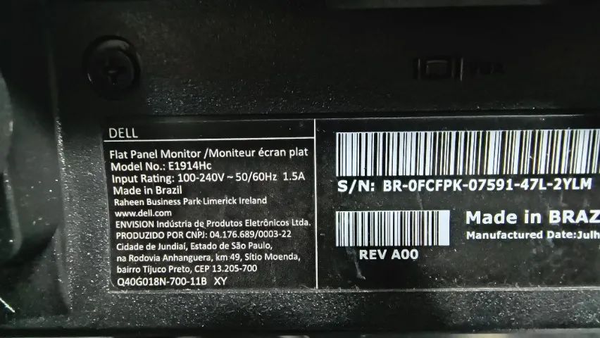 Monitor Dell 19 Polegadas 1914c R$ 300 Loja física Retire pessoalmente 11 3242-6364 - Foto 2