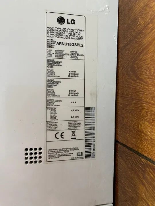 AR CONDICIONADO LG SEM CONDENSADOR  ARNU15GSBL2 - Foto 3