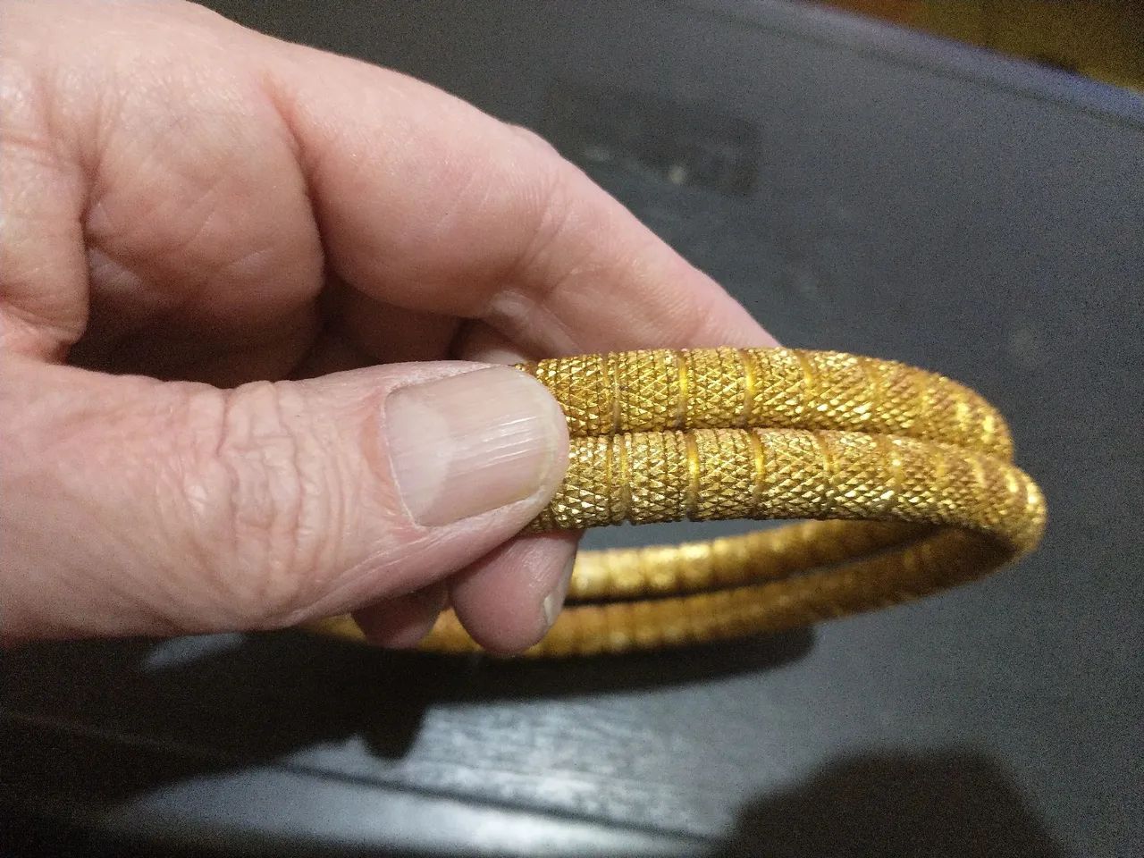 Par de puxadores de cortina dourados - Foto 6