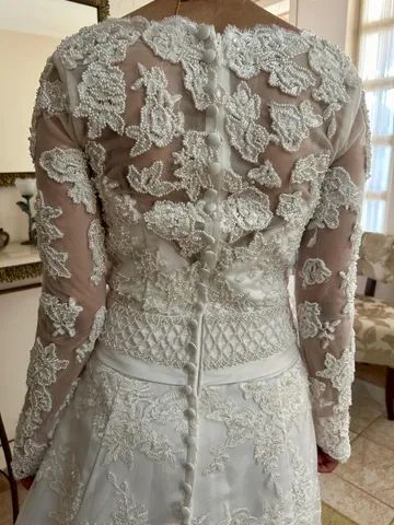 Vestido de noiva + Véu + Buquê  - Foto 5