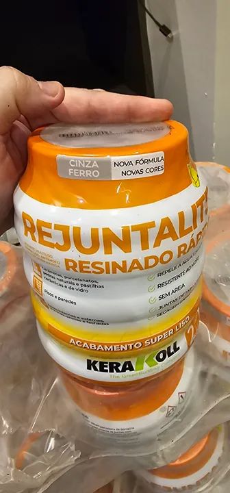 Rejunte resinado kerakoll 24kg cinza ferro - Foto 2