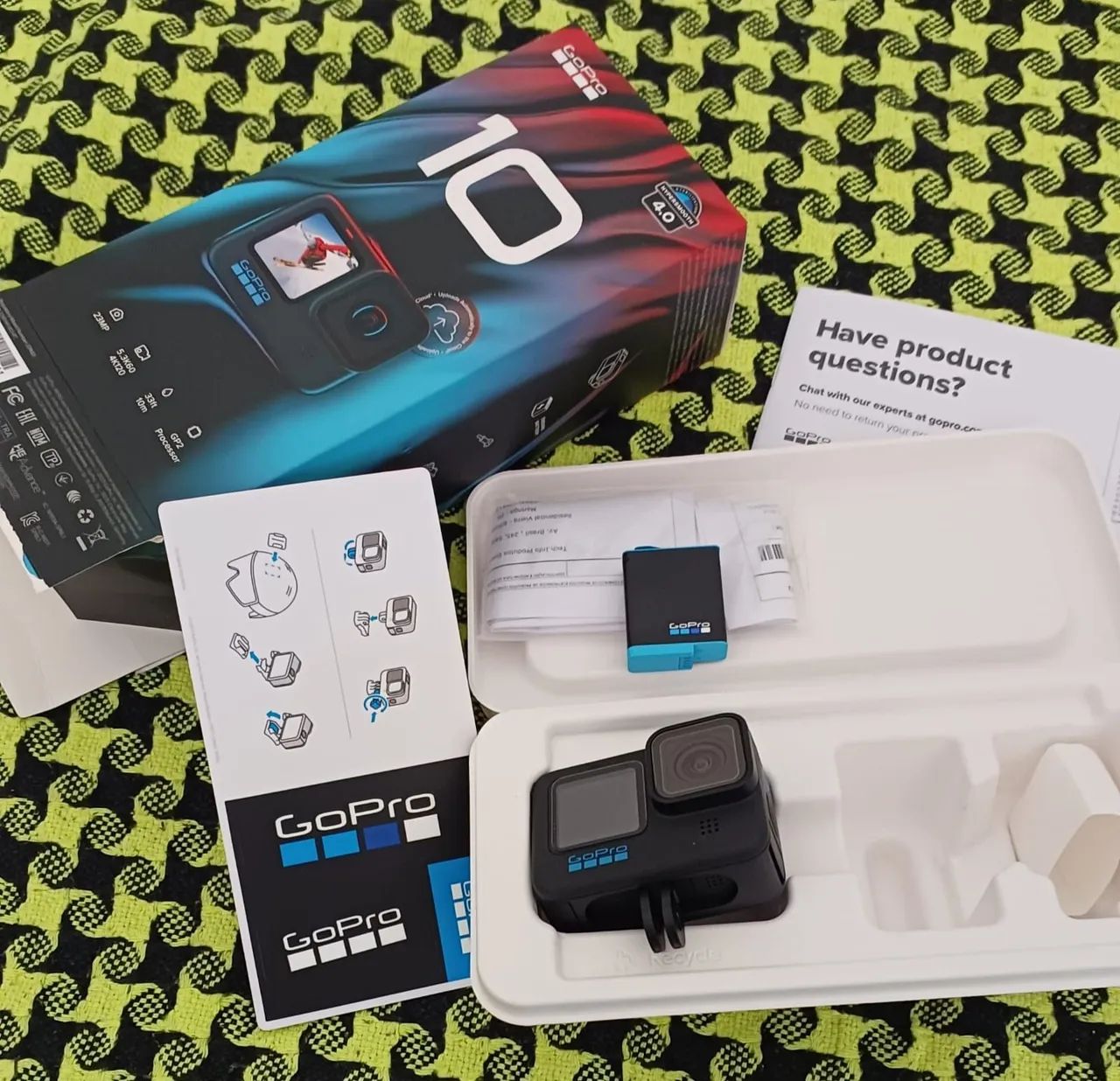 Gopro Hero 10 okm na caixa e nota fiscal.  - Foto 5