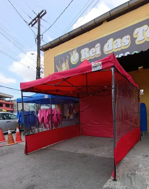 Gazebo 3x3 com Laterais sanfonada - Novo