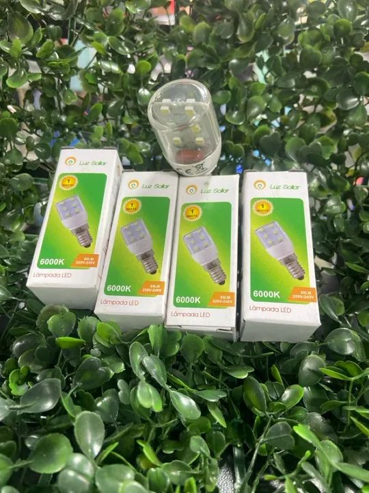 Lâmpada geladeira E14 6500k Luz Solar 