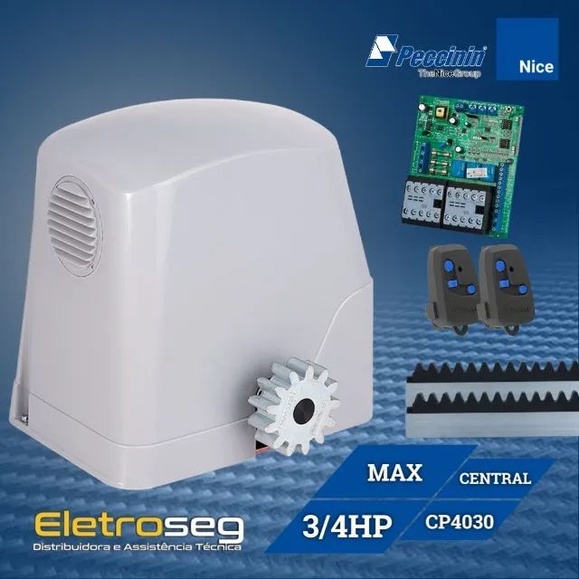 Kit Motor Deslizante Industrial MAX 3/4HP até 1800kg