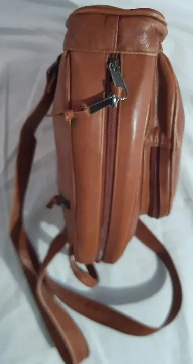 Bolsa de Couro legítimo Marrom - Foto 6