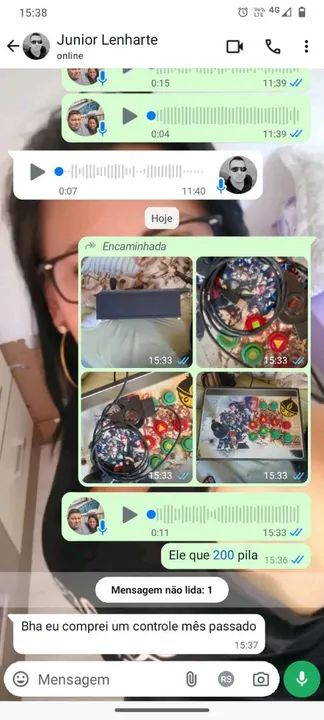 controle arcade para pc e play 1/2  - Foto 3