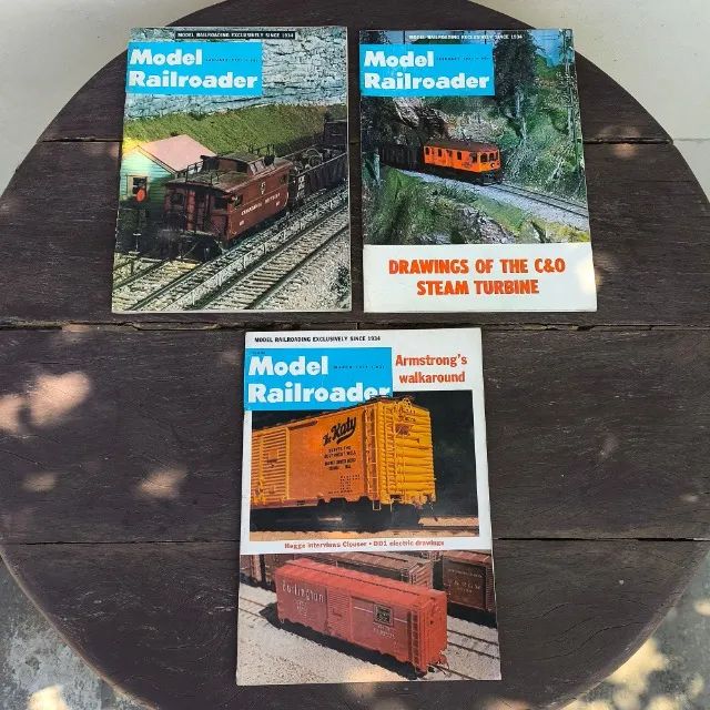 6 revistas sobre ferromodelismo Model Railroader - 1971 - Foto 4