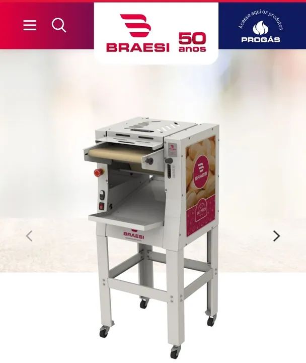 Modeladora para pães- marca braesi - 220v - ideal para panificação  - Foto 3