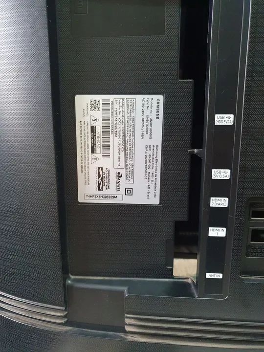 TV Samsung un50tu8000g polegadas
