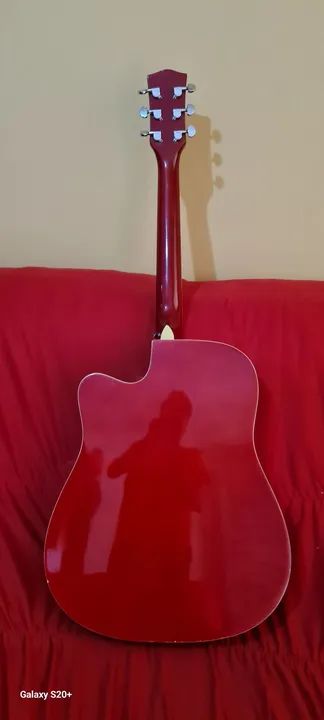 Violão Vermelho Melody. - Foto 4