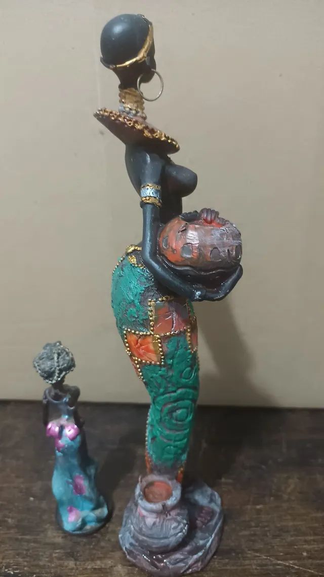 Estátua mulher africana  - Foto 4