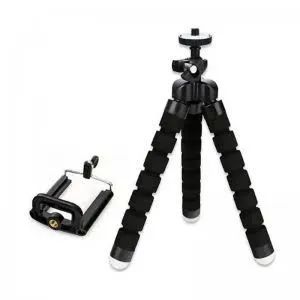 Tripé Universal  26.5cm + Suporte para celular  uso mesa bancada Escrivaninha  - Foto 5