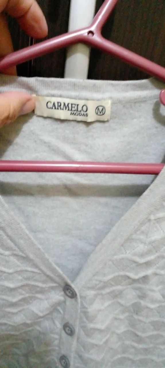 Cardigan Feminino cinza - Foto 3