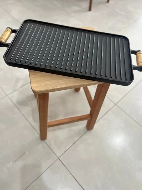 Chapa de Ferro Bifeteira 2 Alças (tipo grill) - Foto 2