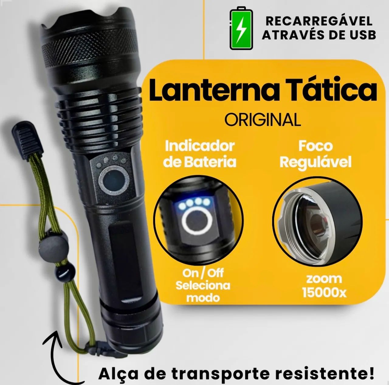 Lanterna Tática Militar MR x900 - Foto 3