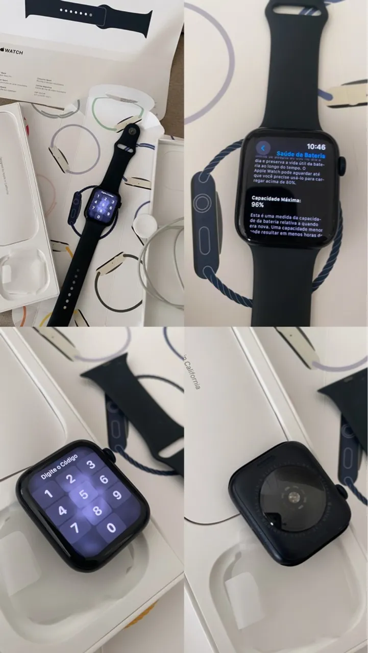 Apple Watch SE (2ª geração) - Preto 44mm GPS