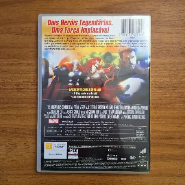 Animação DVD Os Vingadores Confidencial Viúva Negra e Justiceiro - Foto 6