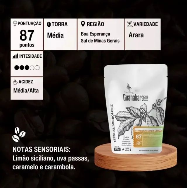 Café Especial Microlote Guanabara Cheesecake de Limão 250g - Torra Média