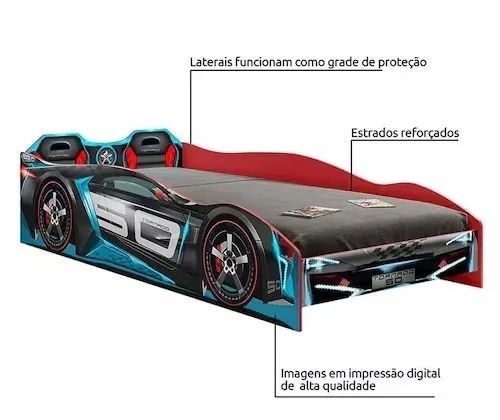 Cama Infantil Modelo Carro ( Lacrada na Caixa ) NOVA!!