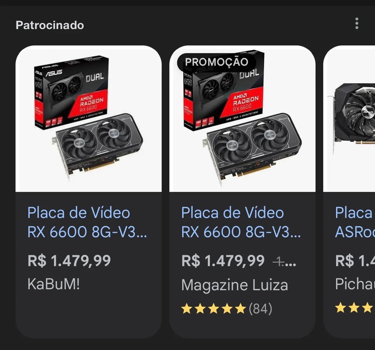 Placa de Vídeo RX 6600 V2 ASUS Dual AMD Radeon, 8GB GDDR6... - Foto 2