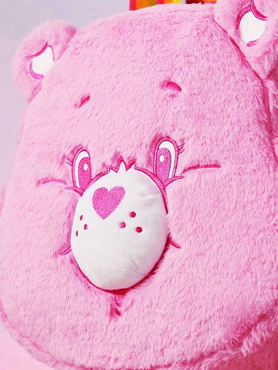 Mochila Grande Pelúcia Care Bears Rosa - Foto 4