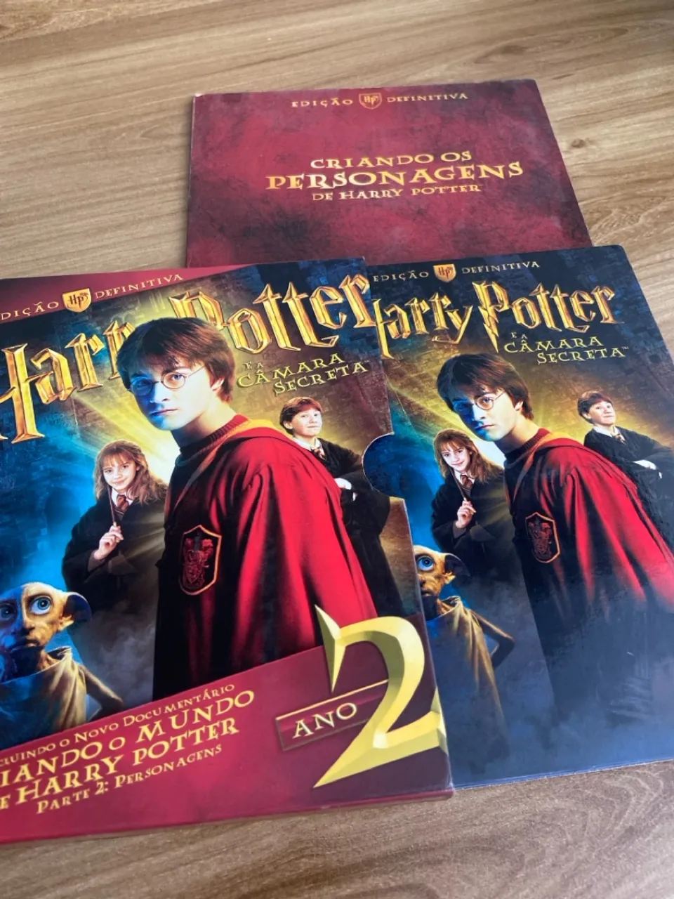 DVD harry potter e a câmara secreta - edição definitiva - 4dvds e livro