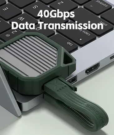 Cabo USB 4, Chaveiro Curto USB C, 240W, 40Gbps para Thunderbolt, - Foto 3