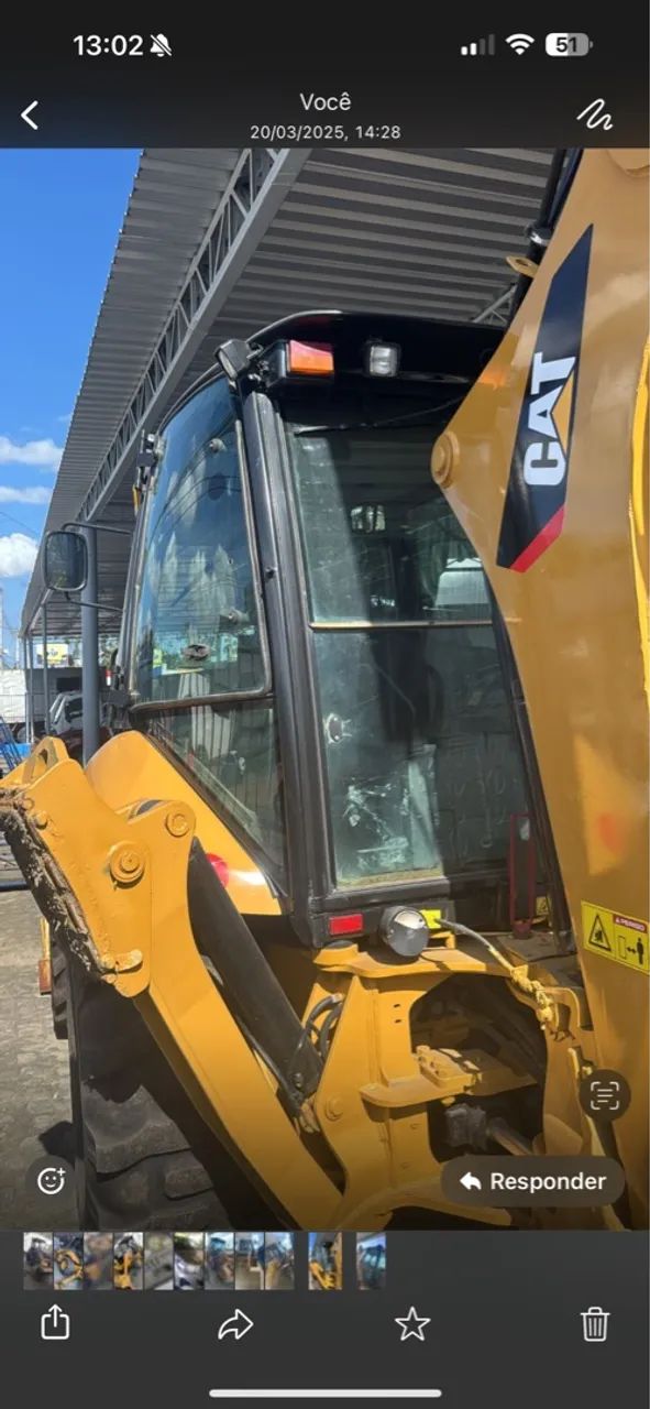 Trator Caterpillar 416E ANO 2014 - Foto 3