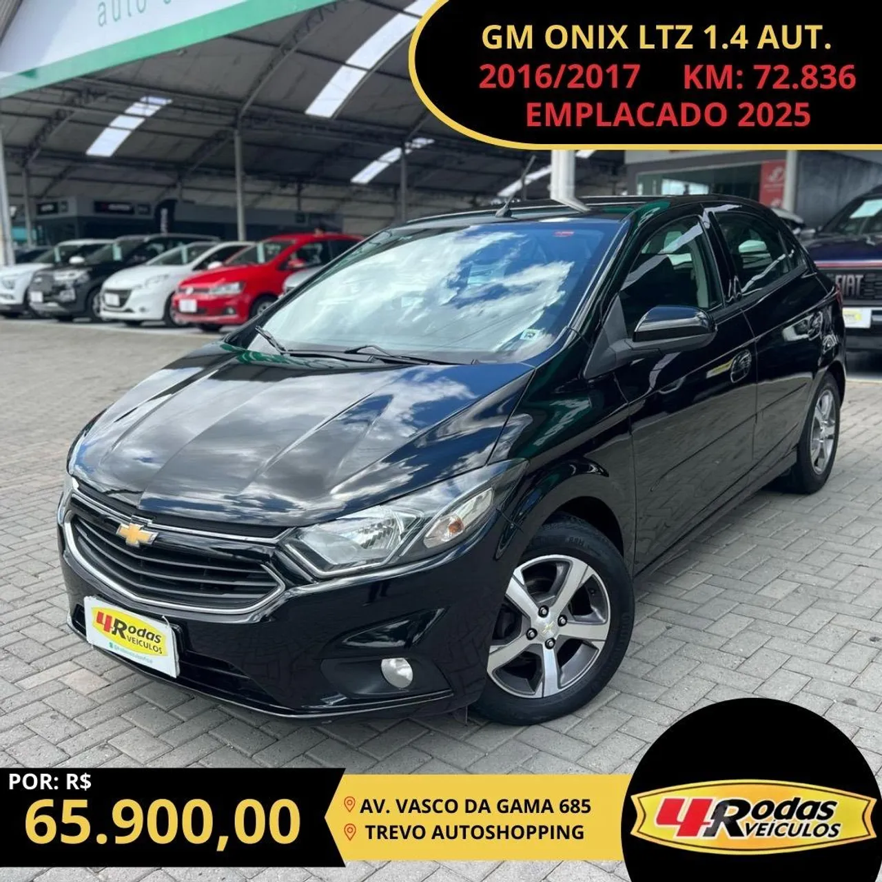 ONIX 1.4AT LTZ PRETA 2016/2017