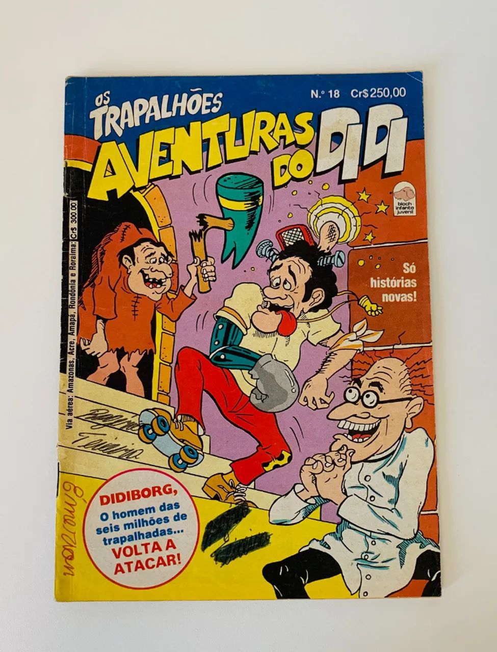 Gibi Aventuras do Didi 18 - Os Trapalhões Bloch 1983 -Dedé Mussum