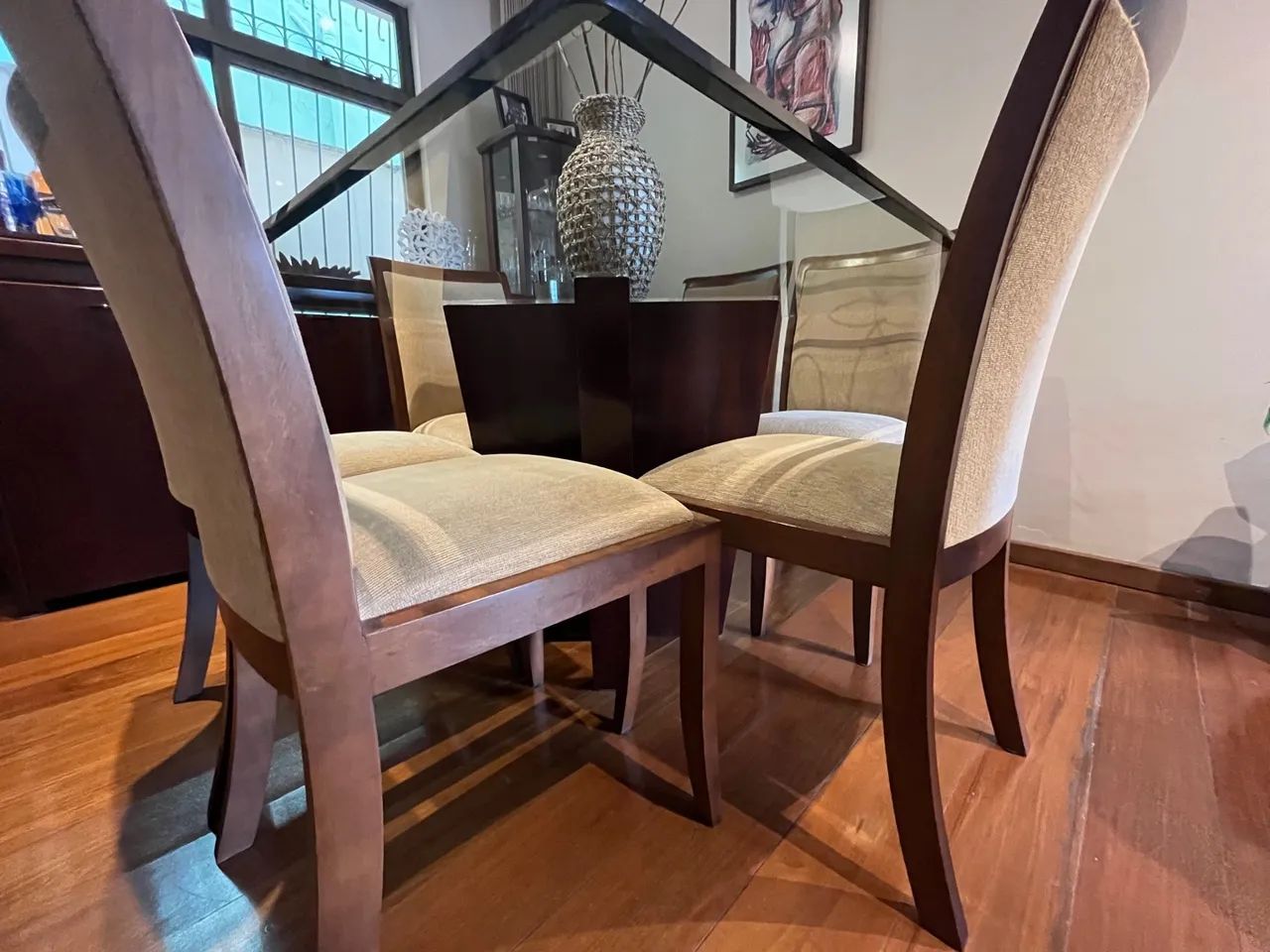 Mesa de Jantar com 6 Cadeiras - 1,30 x 1,30 - Foto 5