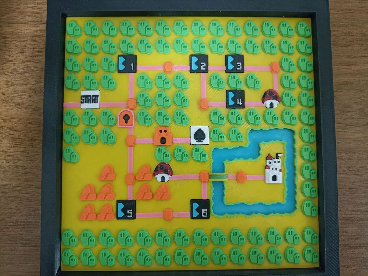  Quadro mapa 3D do super Mario 3 All Stars - Foto 4
