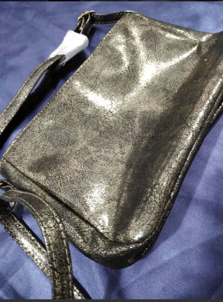 Bolsa de ombro metalizada da Eudora 