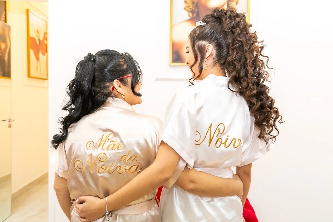 Robe de cetim - mãe da noiva  - Foto 2