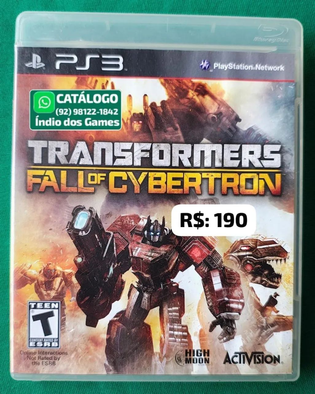 Transformers Fall Of Cybertron = R$: 190