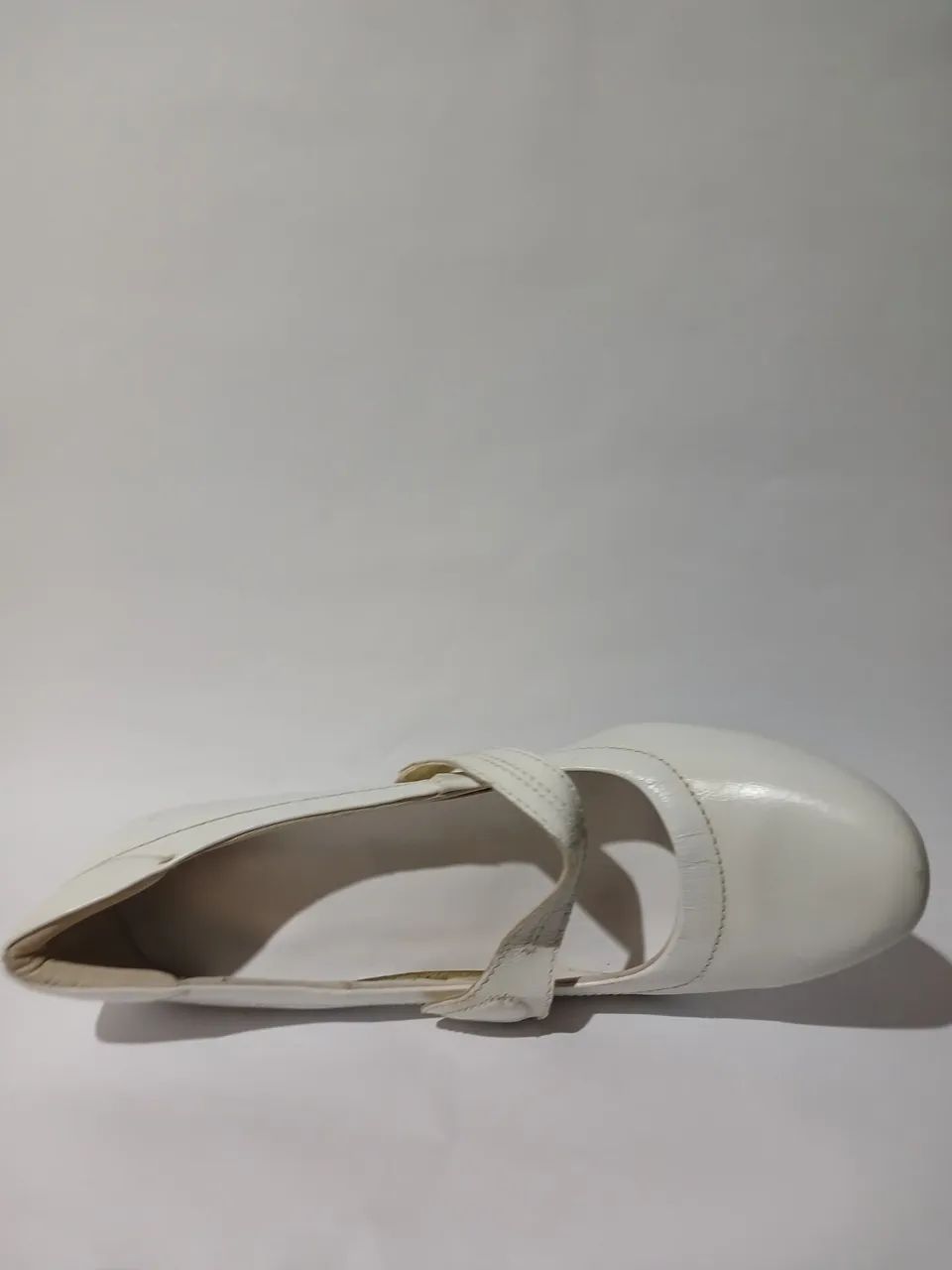 Sapato Mary Jane Branco Clássico - Foto 5