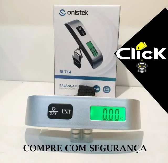 Balança Digital de Gancho para Mala de Viagem 50Kg