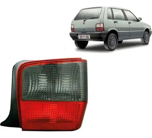 Par De Lanterna Traseira Fiat Uno 2004 2005 06 A 2013 Fumê - Foto 5