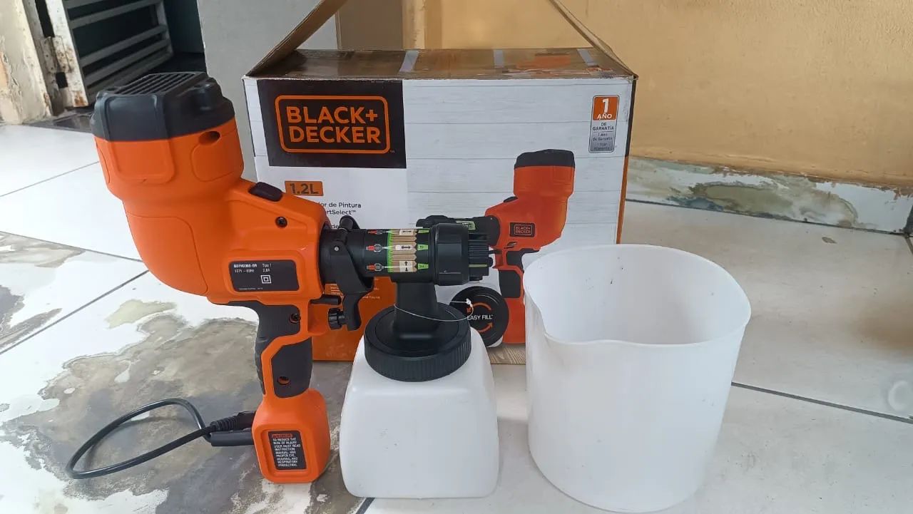 Pistola de pintura Black+Decker 1,2L