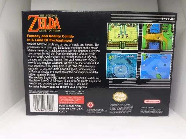 Caixa Genérica do Jogo The Legend of Zelda A Link to the Past para Super Nintendo - Foto 2