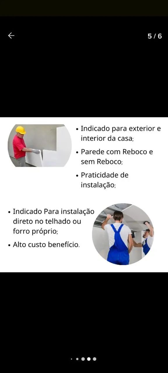 Isopor 10 Unidades EPS Antichamas 1m x 50cm x 40mm - Foto 4
