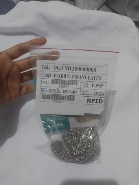 Luva EPI Malha de aço NOVA - Foto 2
